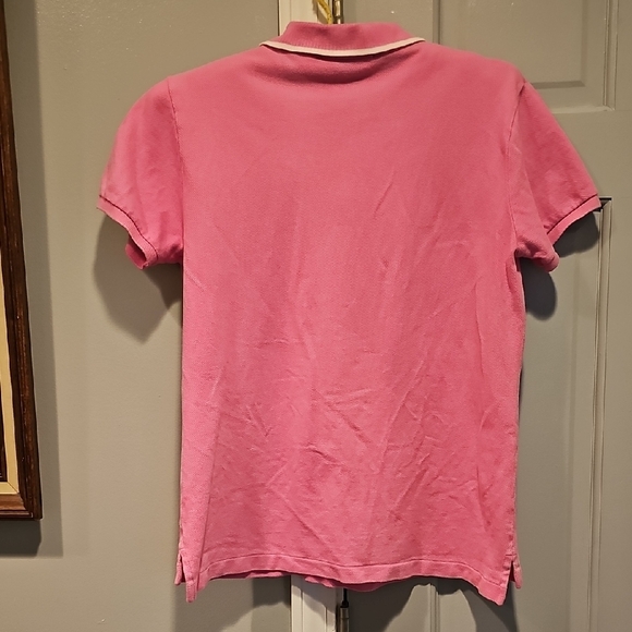 VINTAGE Ralph Lauren polo Sport Pink Cotton Top Medium Women RETRO - Picture 5 of 5